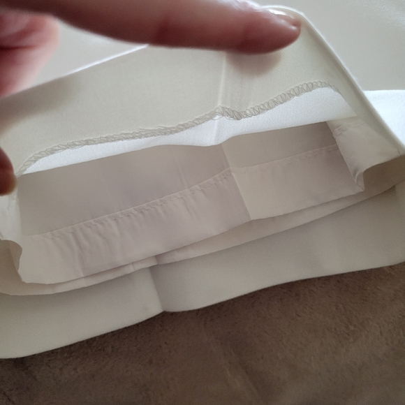 Calvin Klein Cream Wide Leg Pants With Inside Lining - Picture 6 of 6